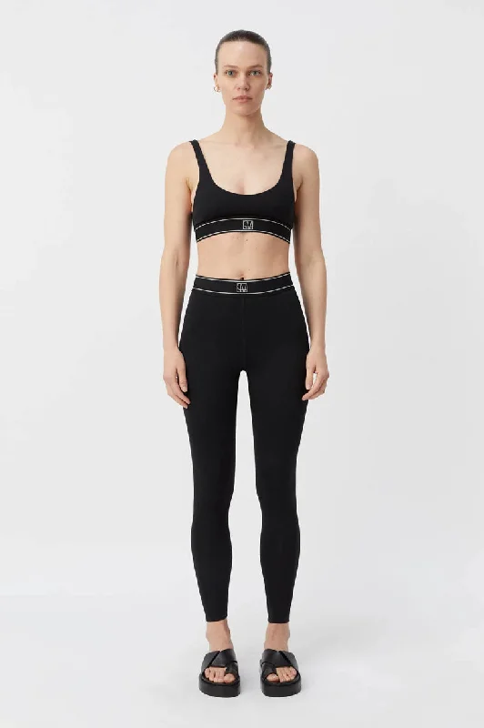 Camilla and Marc Ember Active Legging - Black Trendy Sporty Compression Leggings
