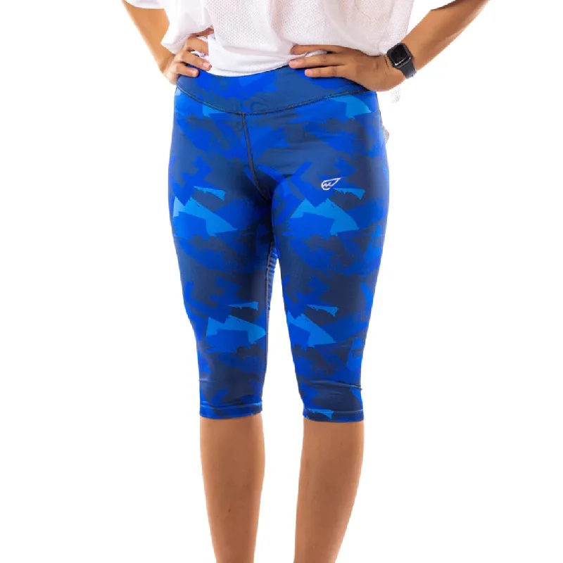 Brushes Capri Leggings Chic Floral Print Leggings