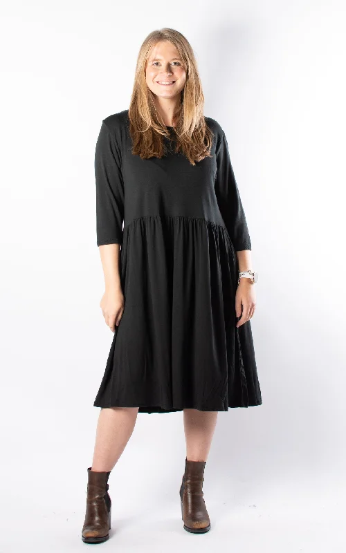Nova Dress | 3/4 | Short | Black Tunics Versatile all-occasion