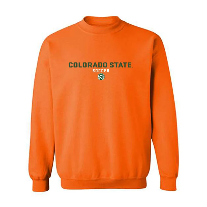 Colorado State - NCAA Women's Soccer : Madi Audet - Classic Shersey Crewneck Sweatshirt Hoodie with Gradient Ombre Colorful