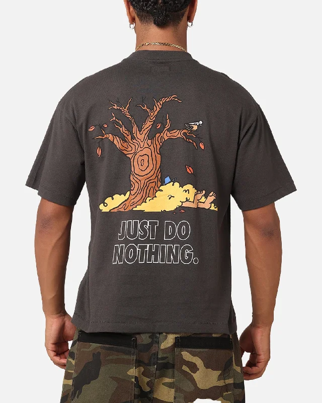 Market Just Do Nothing Fall T-Shirt Washed Black-- Front Pockets Side Pockets Patch Pockets