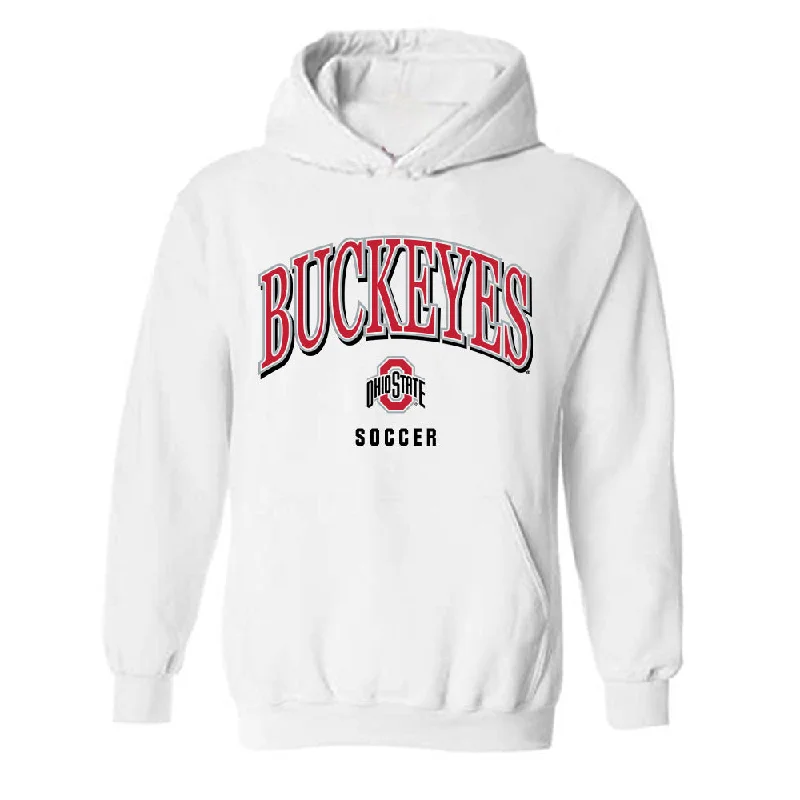 Ohio State - NCAA Women's Soccer : Maliyah Morrison - Classic Shersey Hooded Sweatshirt Hoodie with Button Classic Timeless