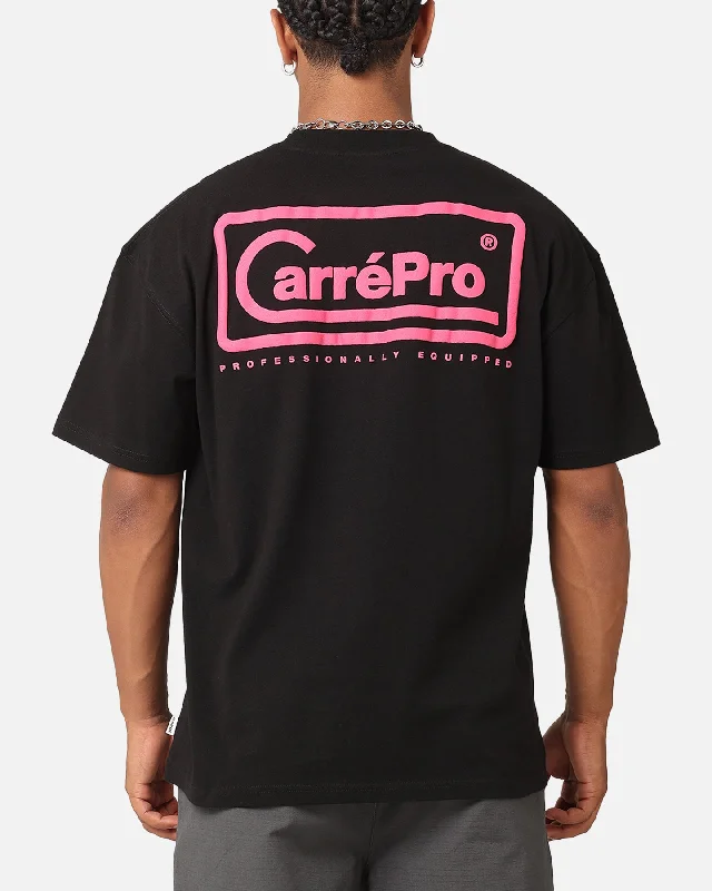 Carre Pro T-Shirt Black-- Ribbed T-Shirt High Neck Heavyweight