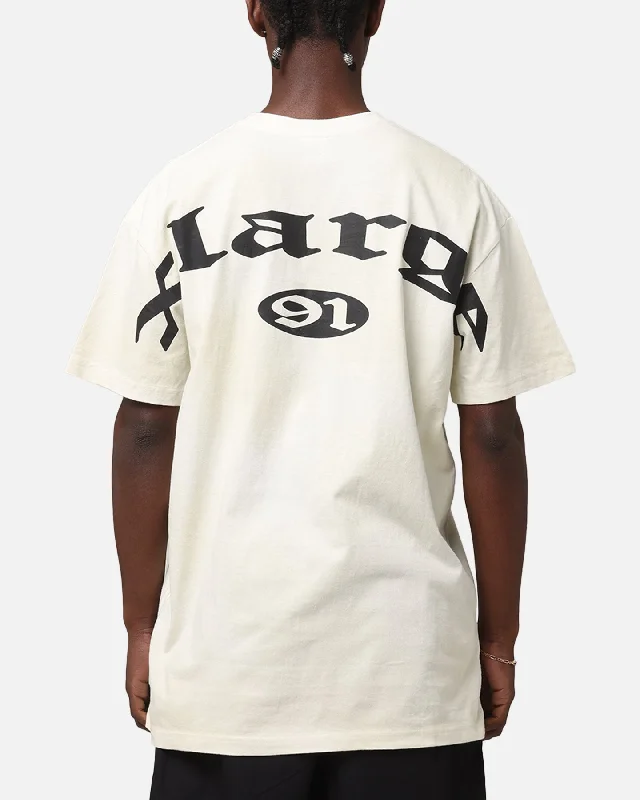 X-Large Gangs T-Shirt Vintage White-- Lace Blend Ribbed Blend Corduroy Blend