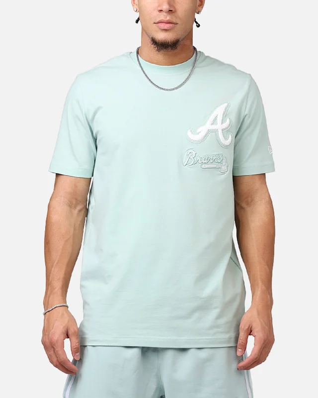 New Era Atlanta Braves 'Logo Select Mint' T-Shirt Mint-- Anti-Shrink Durable Soft
