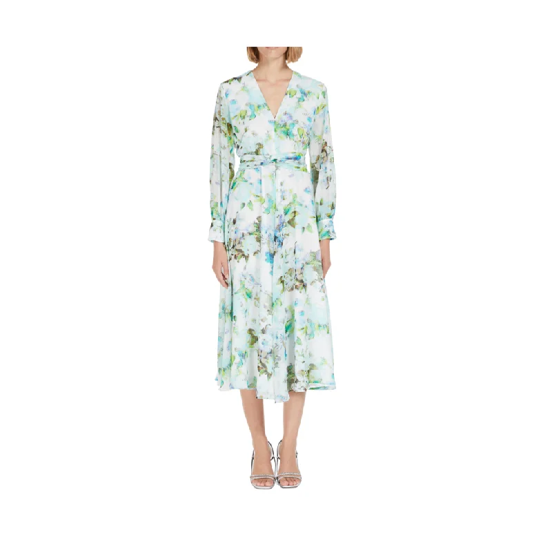 Long Floral Dress Tunics Trendy modern
