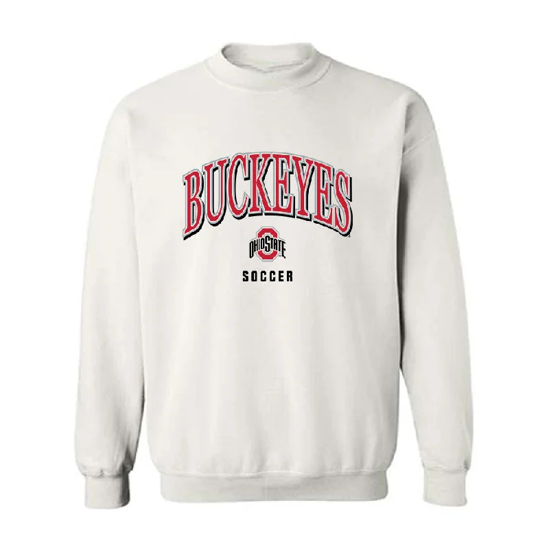 Ohio State - NCAA Women's Soccer : Berkley Mape - Classic Shersey Crewneck Sweatshirt Hoodie with Drawcord Adjustable Secure