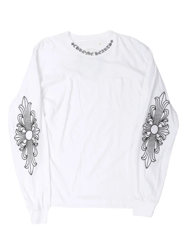 Neck Logo Long Sleeve T-Shirt -- Basic T-Shirt Crew Neck Short Sleeve