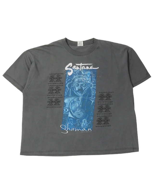 Santana Shaman Tour T-Shirt-- Boxy Fit Fitted Loose
