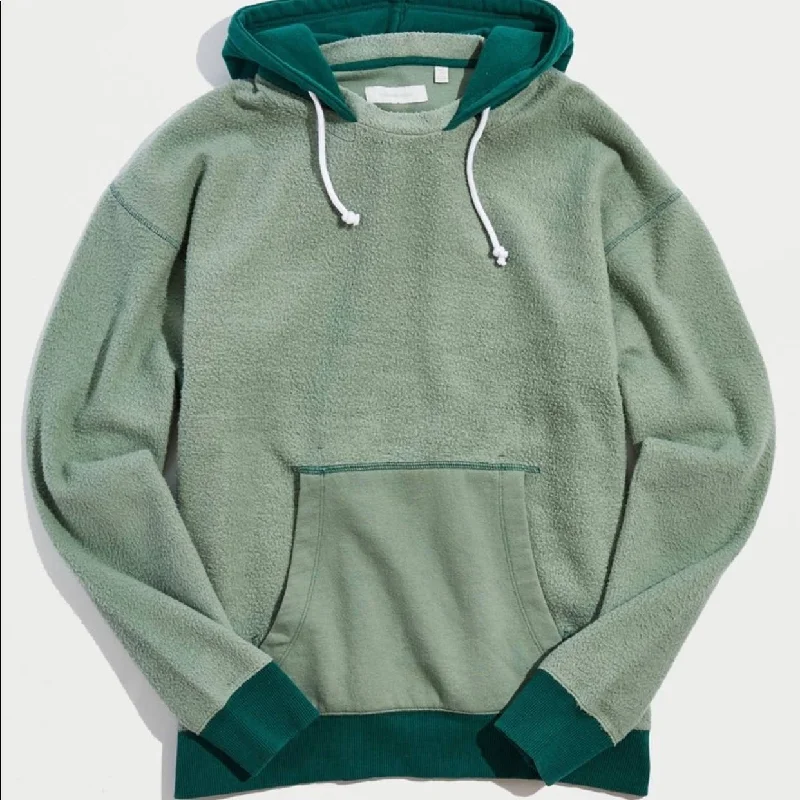 Standard Cloth Reverse Inside Out hoodie SZ S Hoodie with Front Slit Layering Stylish