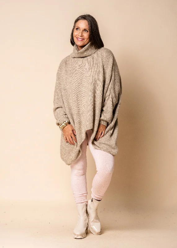Heathie Leggings in Blush Comfortable Ribbed Waistband Leggings