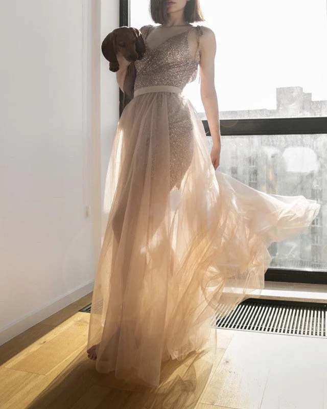 Two Piece Prom Dresses Removable Skirt Tunics Distressed trendy
