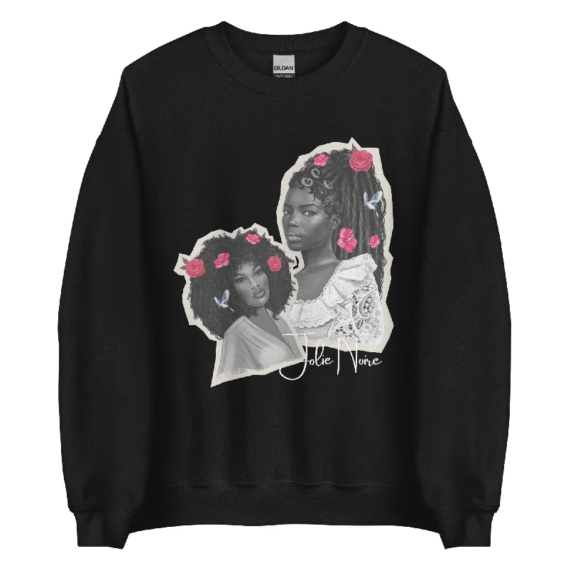 Curls & Locs Sweatshirt- Black Hoodie with Logo Branding Identity