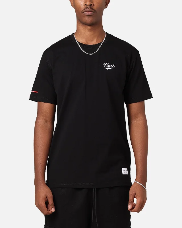Carré Simplicité Classic Short Sleeve T-Shirt Black-- Wool Fabric Cashmere Fabric Tweed Fabric