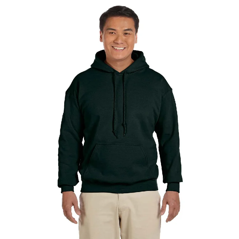 Gildan Unisex Forest Green Heavy Blend 50/50 Hoodie Hoodie with Relaxed Fit Easy Casual