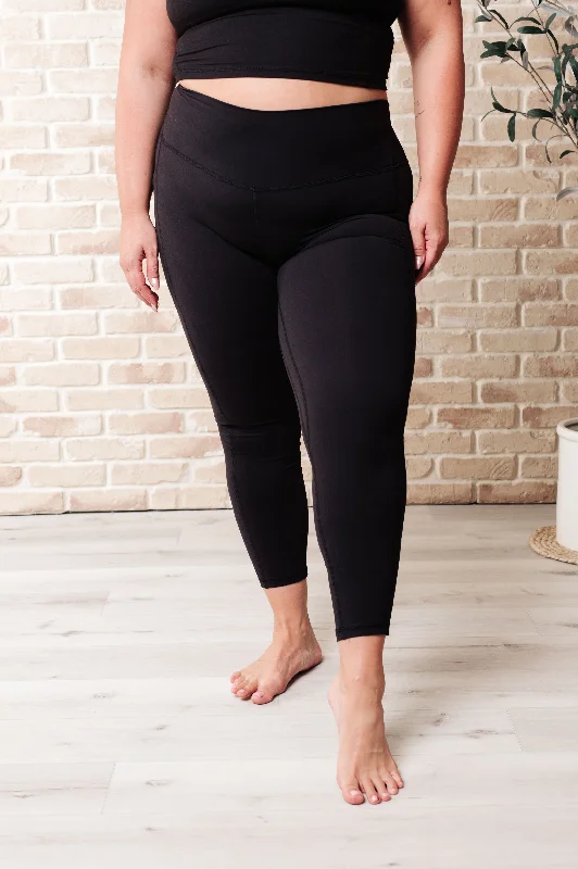 Hazel Blues® |  Somewhere to Start Leggings in Black Trendy Black Mesh Leggings