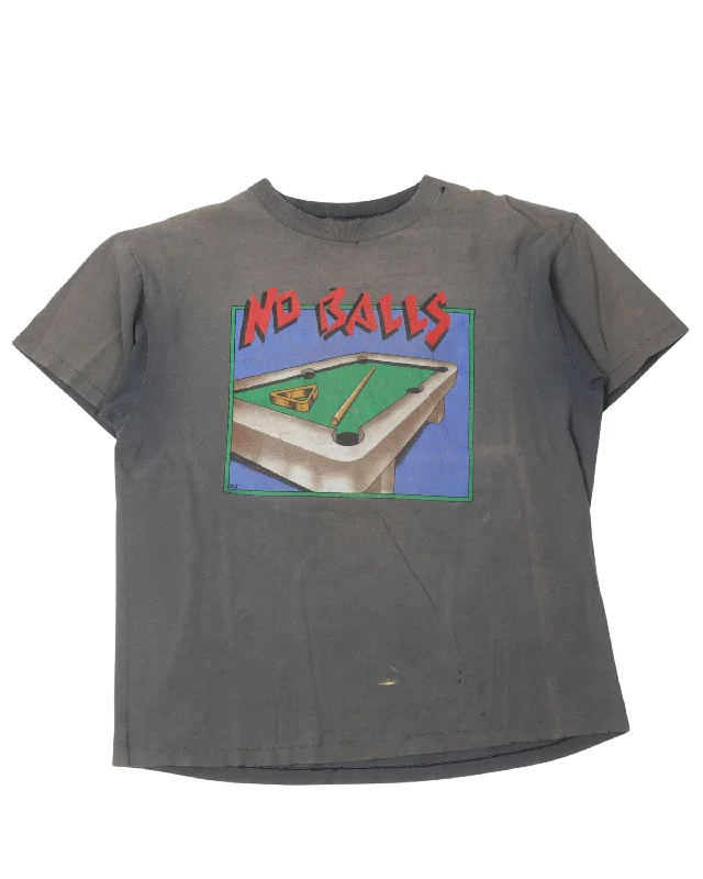 No Balls Billiards T-Shirt-- Houndstooth Herringbone Solid