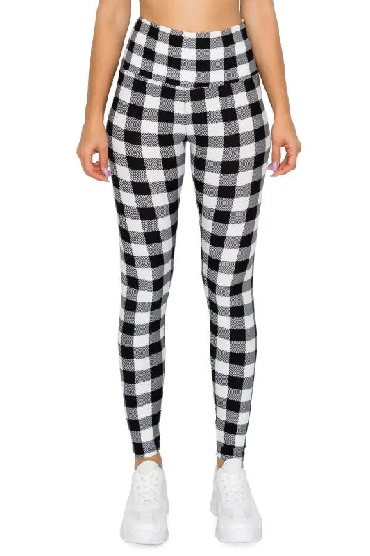 5-inch Long Yoga Style Banded Lined Tie Dye Printed Knit Legging With High Waist Trendy Flared Leggings