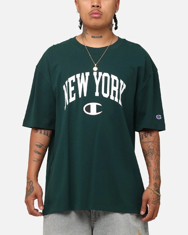 Champion Heritage New York Logo Graphic T-Shirt Mid Field-- Asymmetrical Pockets Print
