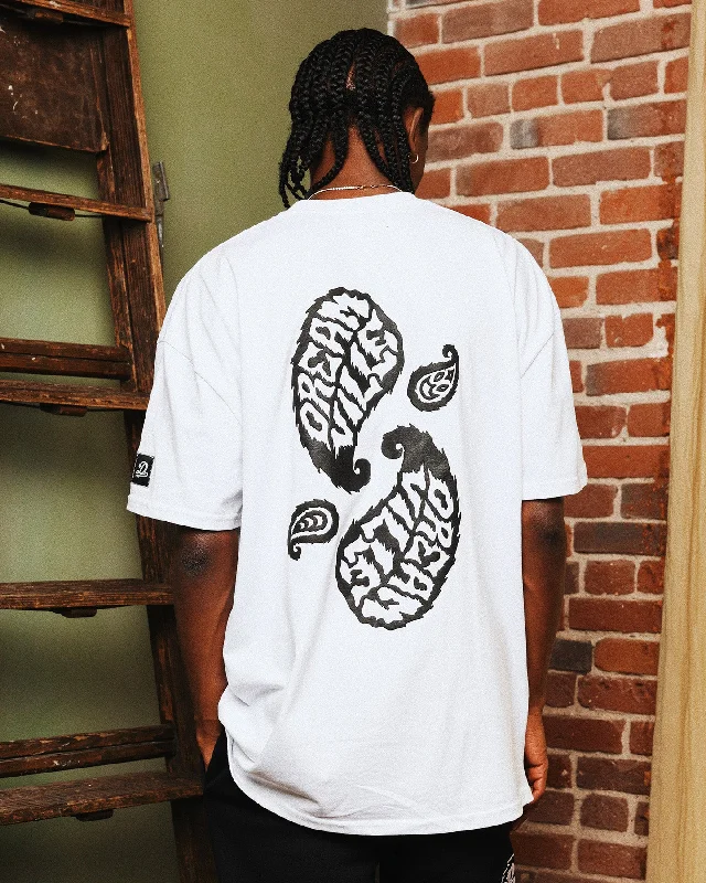 Dreamville Paisley T-Shirt White-- Polka Dot Checkered Tartan