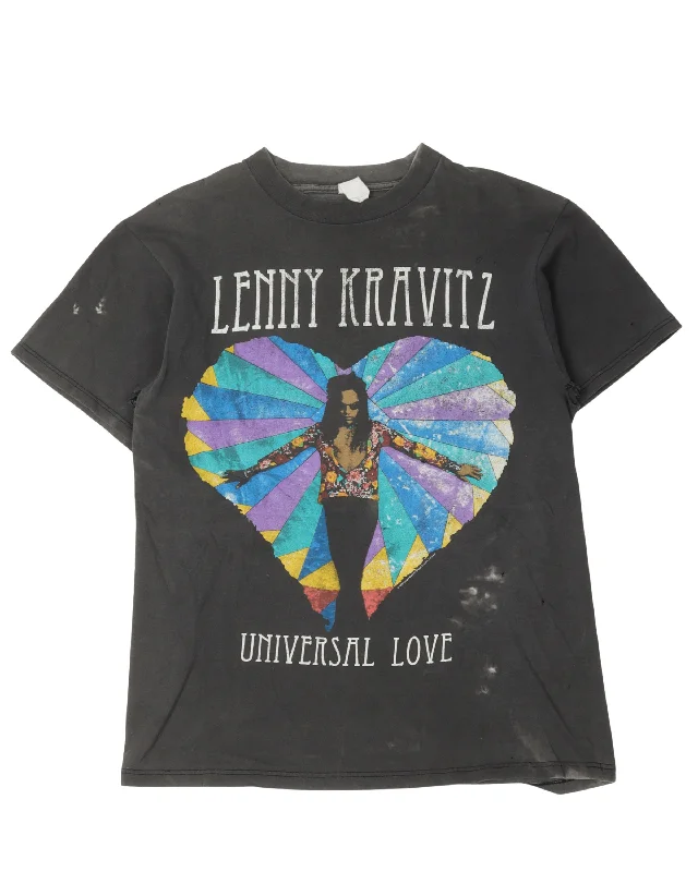 Lenny Kravitz Universal Love T-Shirt-- Solid Color Striped Floral