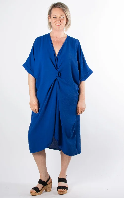 Whoopi V-neck Dress | Cobalt Tunics Denim casual