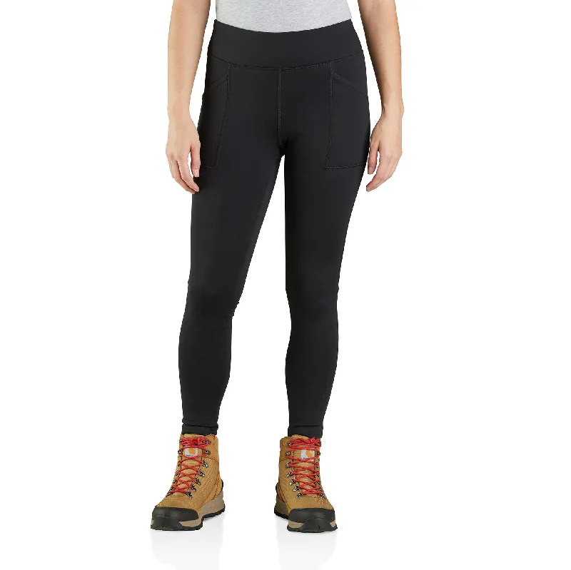 Women's Carhartt Force® Heavyweight Pocket Legging Trendy Leather-Look Workout Leggings