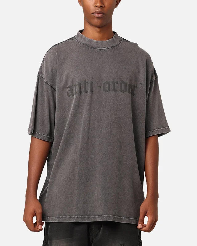 The Anti Order Non Gothic T-Shirt Washed Charcoal-- Rayon Velvet Corduroy