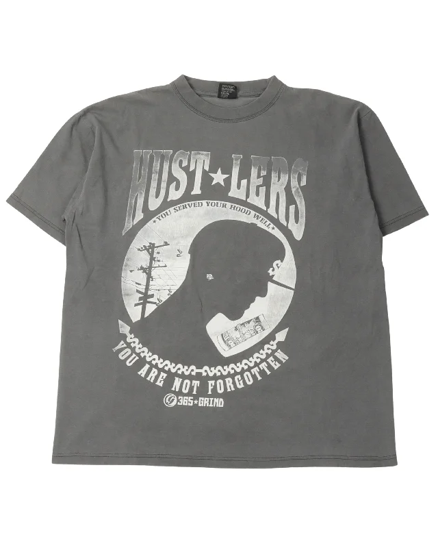 Hustler's You Are Not Forgotten POW MIA T-Shirt-- Elegant Classic Vintage