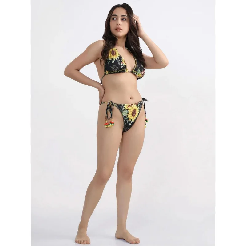 RUBSTA Suryamukhi Kaali-Peeli Champion Bikini Set Lace-up bikini top, Trendy, Sexy, Comfortable