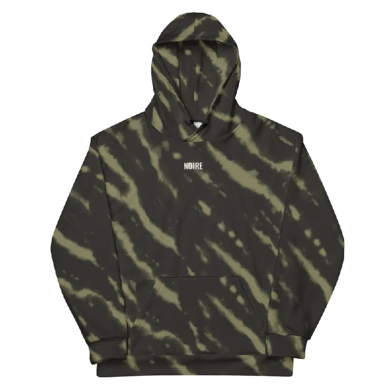 Tie Dye Hoodie- Green Hoodie with Snap Buttons Easy Quick