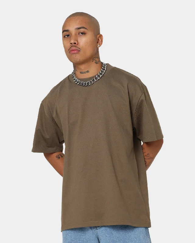 AS Colour Heavy T-Shirt Walnut-- Print Jacquard Patchwork