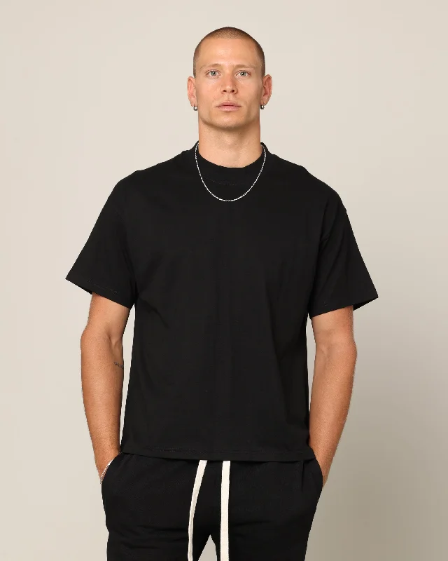 Carré Blanc T-Shirt Black-- Rayon Fabric Velvet Fabric Corduroy Fabric