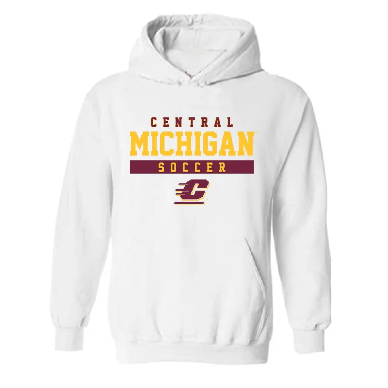 Central Michigan - NCAA Women's Soccer : Madison Bloom - Classic Fashion Shersey Hooded Sweatshirt Hoodie with Logo Branding Identity