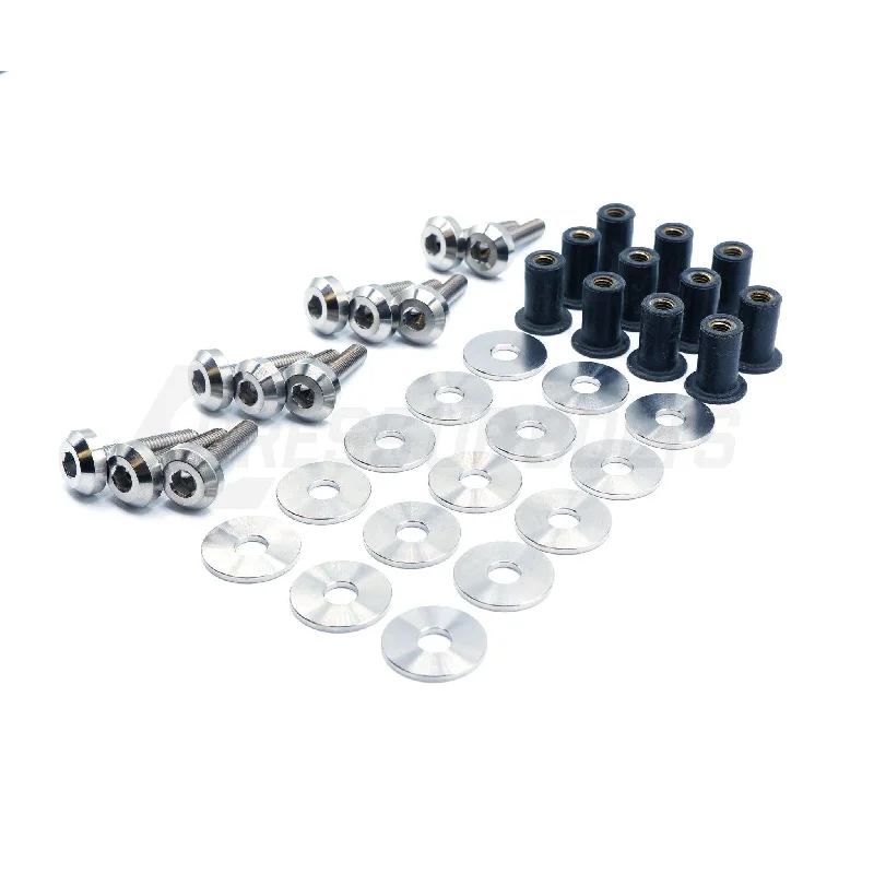 Dress Up Bolts Titanium Hardware Plastic Clip Delete Kit - Honda Civic Si (2022+) Maxi Flowy Bohemian