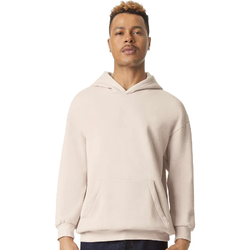 American Apparel Unisex Bone ReFlex Fleece Hoodie Hoodie with Pastel Soft Subtle