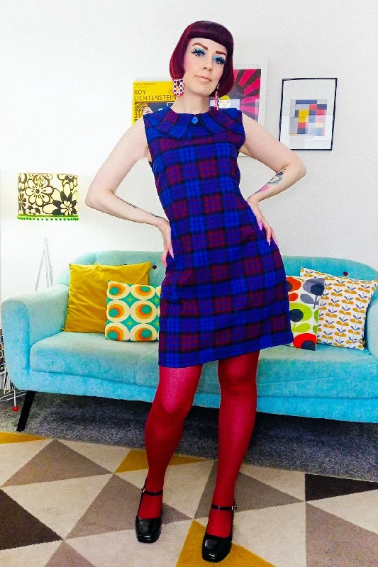 Nancy Plaid A-Line Shift Dress by Love Her Madly Tunics Corduroy durable