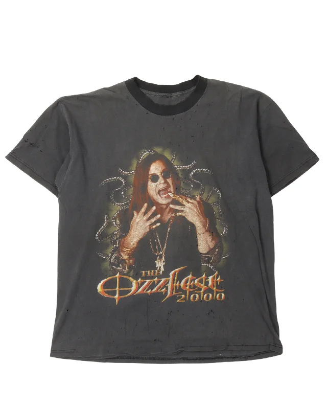 Ozzy Osbourne Ozzfest 2000 T-Shirt-- Terry Blend Velvet Blend Canvas Blend