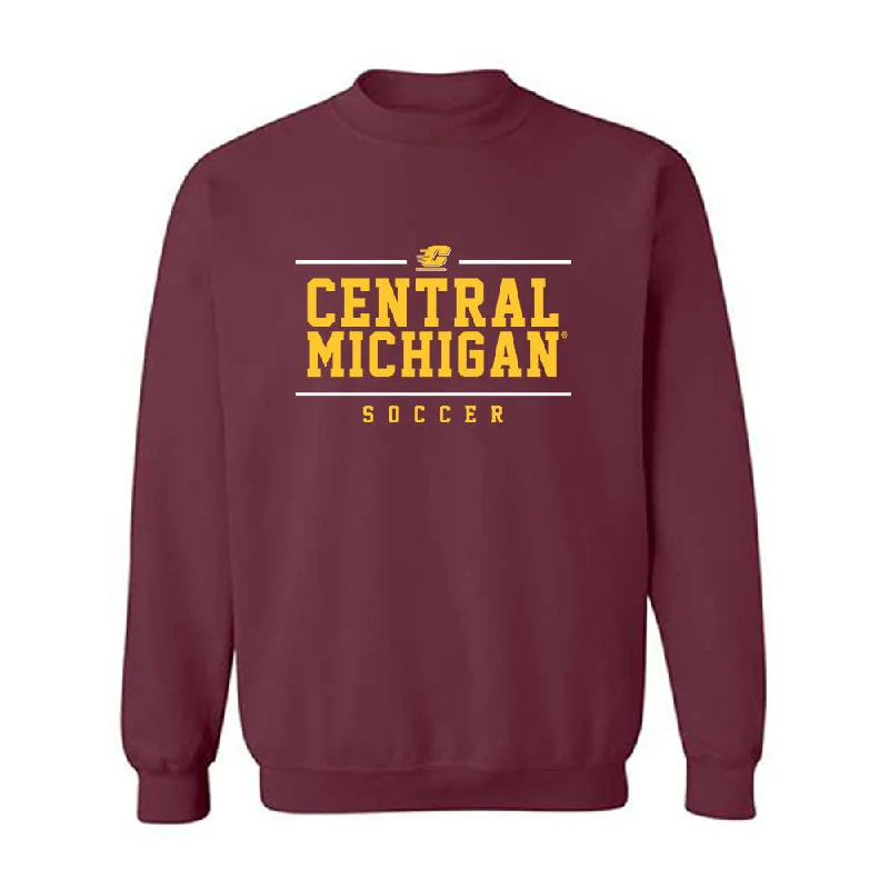 Central Michigan - NCAA Women's Soccer : Madison Bloom - Classic Fashion Shersey Crewneck Sweatshirt Hoodie with Ribbed Hem Stretchable Secure