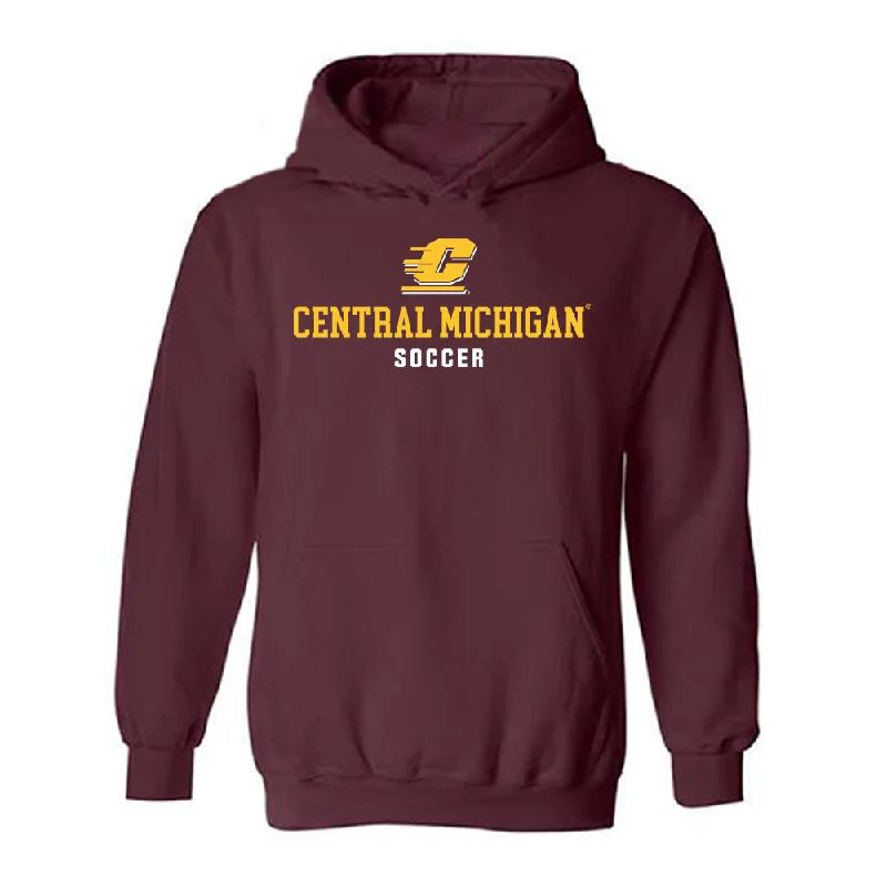 Central Michigan - NCAA Women's Soccer : Madison Bloom - Classic Shersey Hooded Sweatshirt Oversized Hoodie Comfort Casual