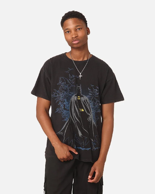 Goat Crew X DC Batman Moonlight Vintage T-Shirt Black Wash-- Mesh Blend Leather Blend Suede Blend