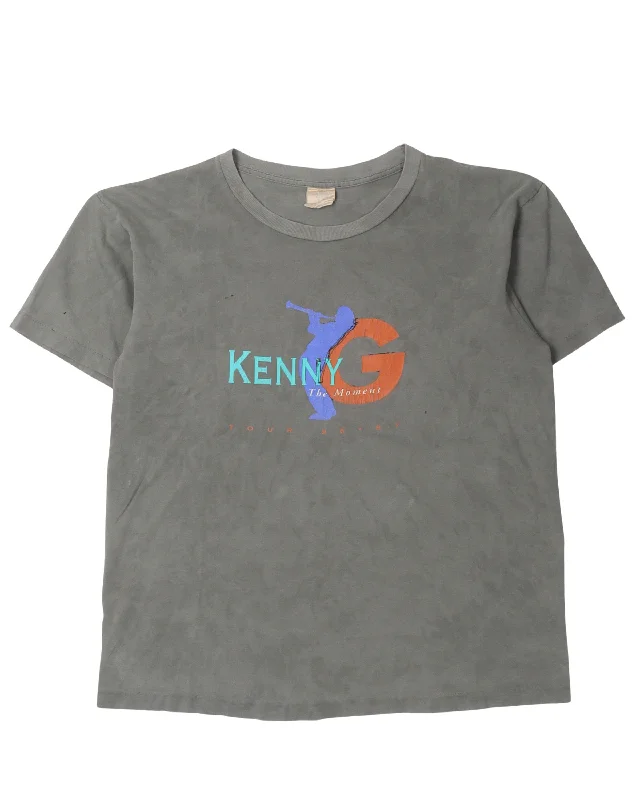 Kenny G 1996-1997 Tour T-Shirt-- Layered Multi-layer Single Layer