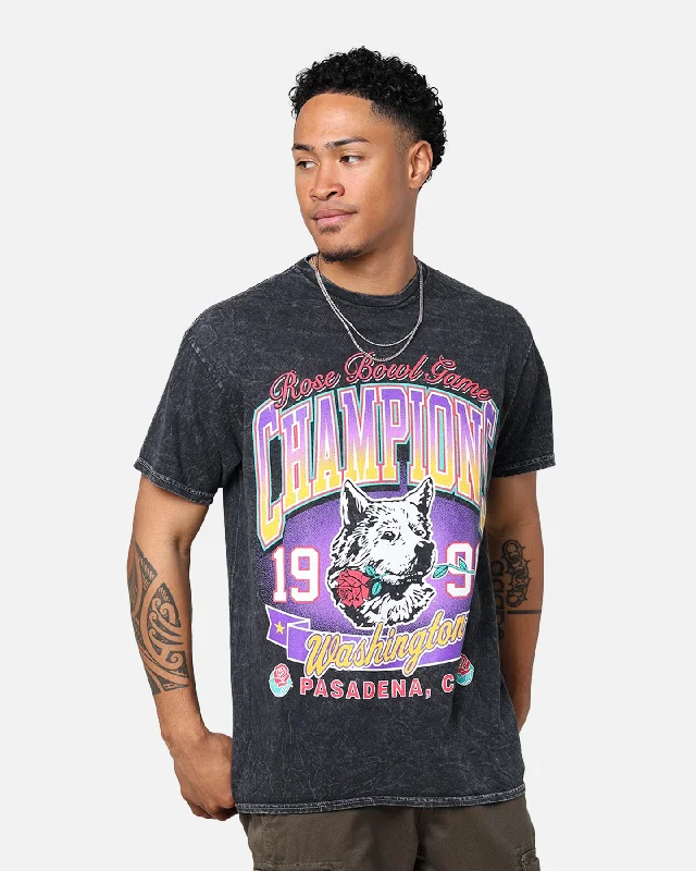 47 Brand 1991 Washington Rose Bowl T-Shirt Black-- Silk Blend Satin Velvet