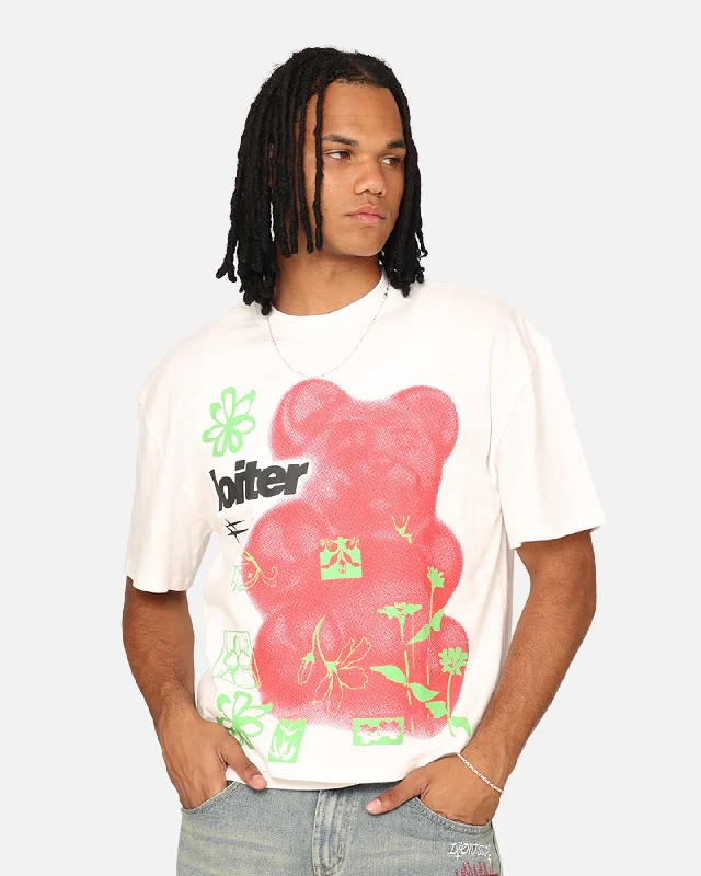 Loiter Gummy Box T-Shirt Off White-- Anti-Pilling Machine Wash Handmade