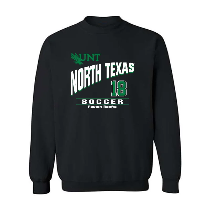 North Texas - NCAA Women's Soccer : Peyton Renfro - Classic Fashion Shersey Crewneck Sweatshirt Hoodie with Crew Neck Simple Timeless