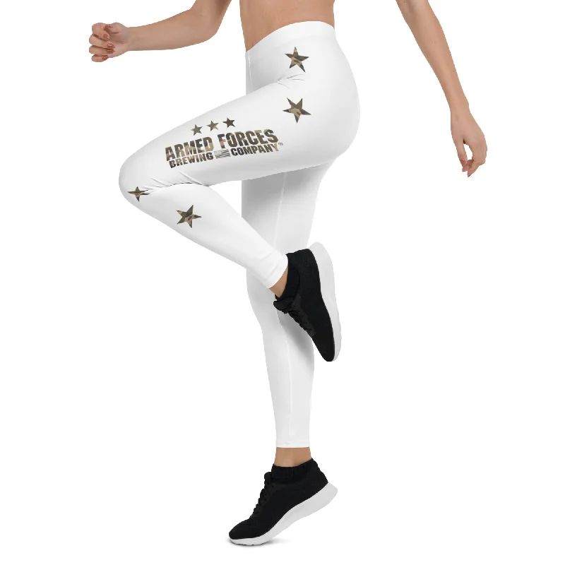 White & Camo Leggings Stylish Lightweight Leggings