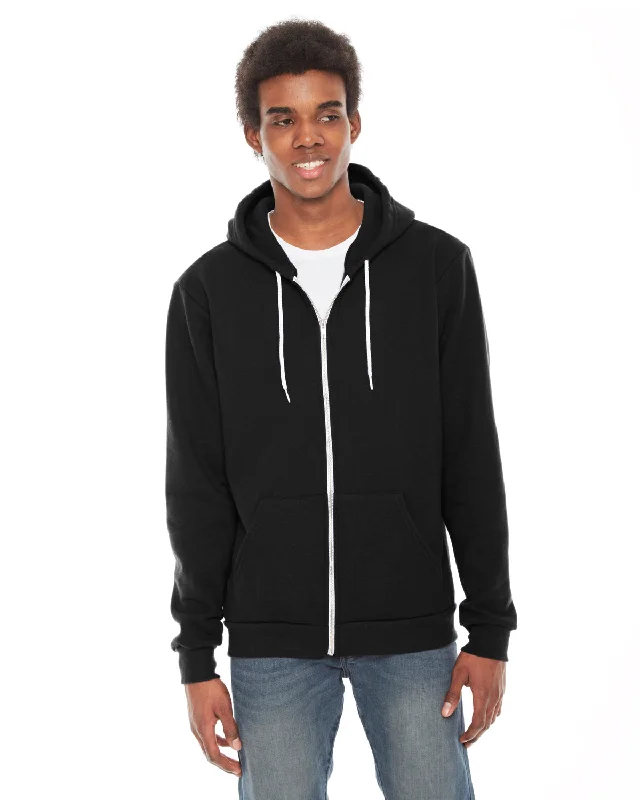 American Apparel F497 - Unisex Flex Fleece Zip Hoodie Hoodie with V-Neck Classic Versatile