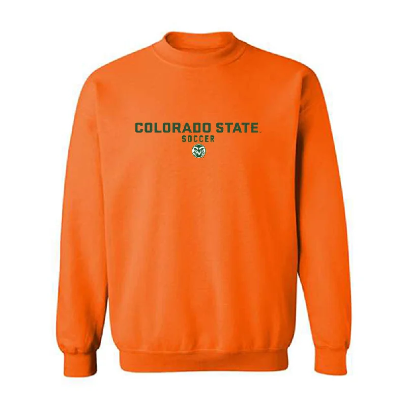 Colorado State - NCAA Women's Soccer : Madi Audet - Classic Shersey Crewneck Sweatshirt Hoodie with Neon Bright Vibrant