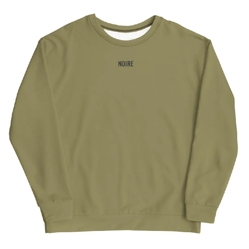 Premium Sweatshirt- Green Hoodie with Tied Waist Feminine Flattering