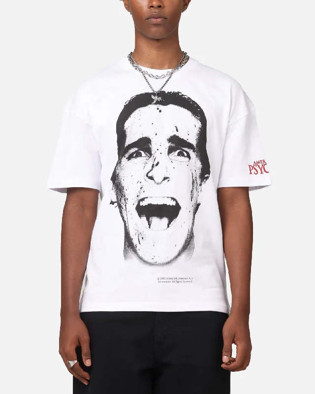 Goat Crew X American Psycho American Psycho T-Shirt White-- Silk Blend Satin Velvet